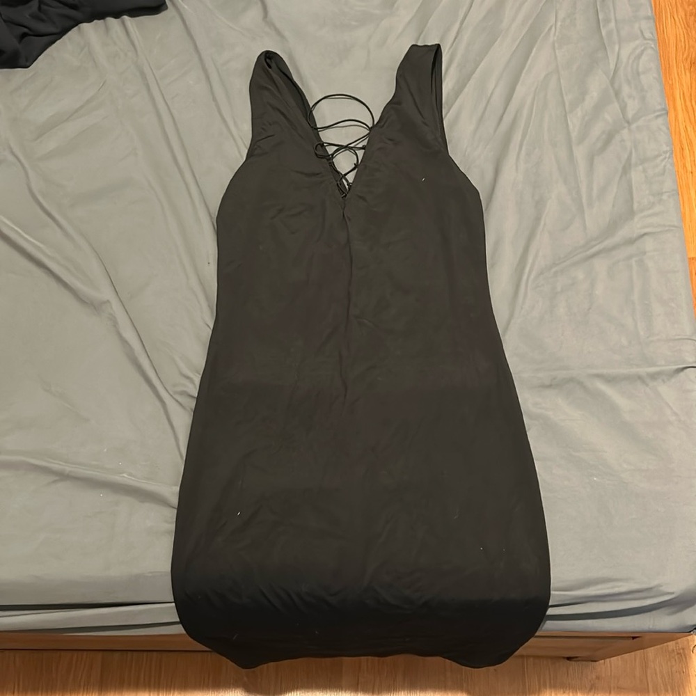 Simple sexy black dresse